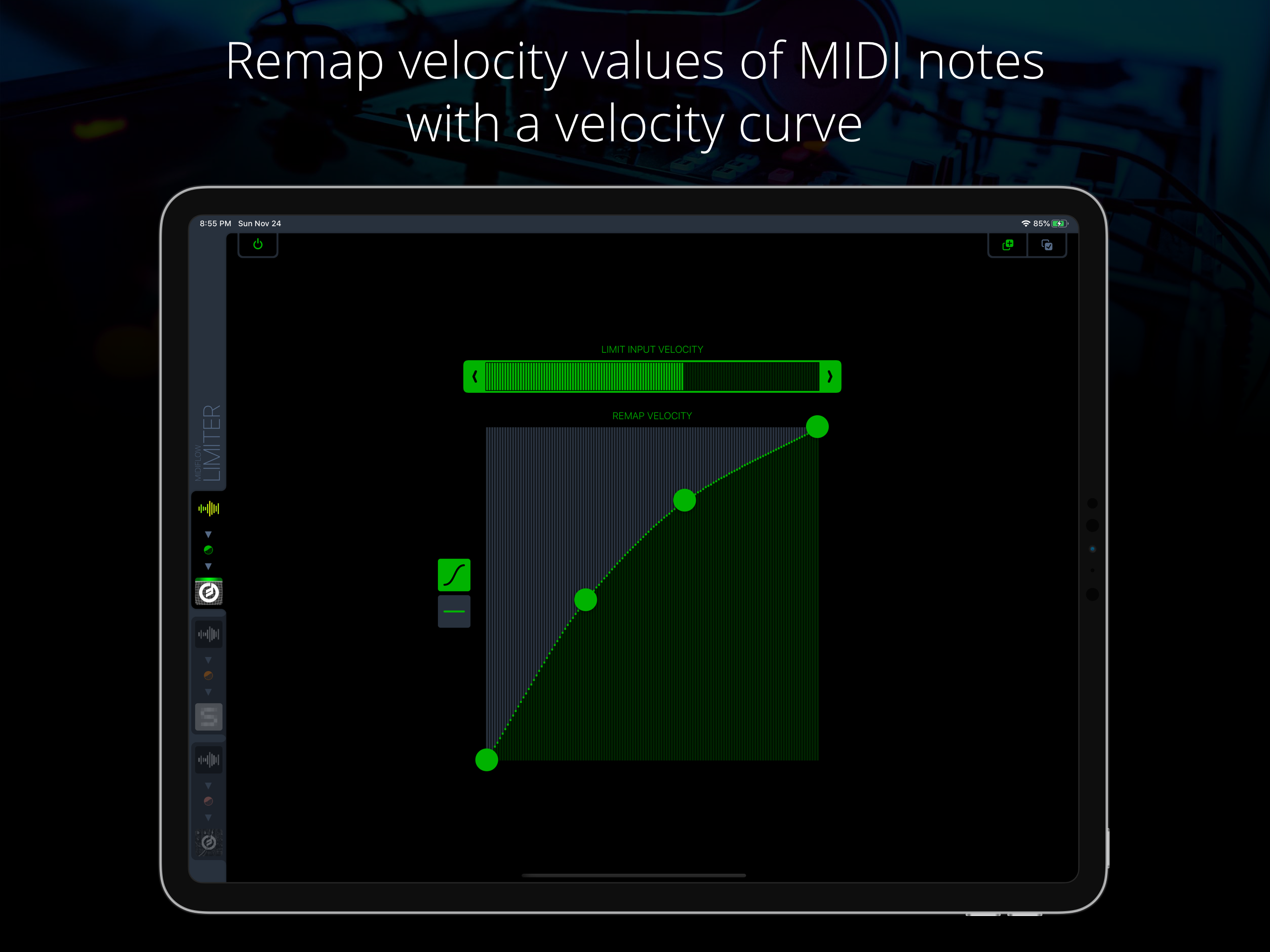 Midiflow Limiter (Audiobus) screenshot 5