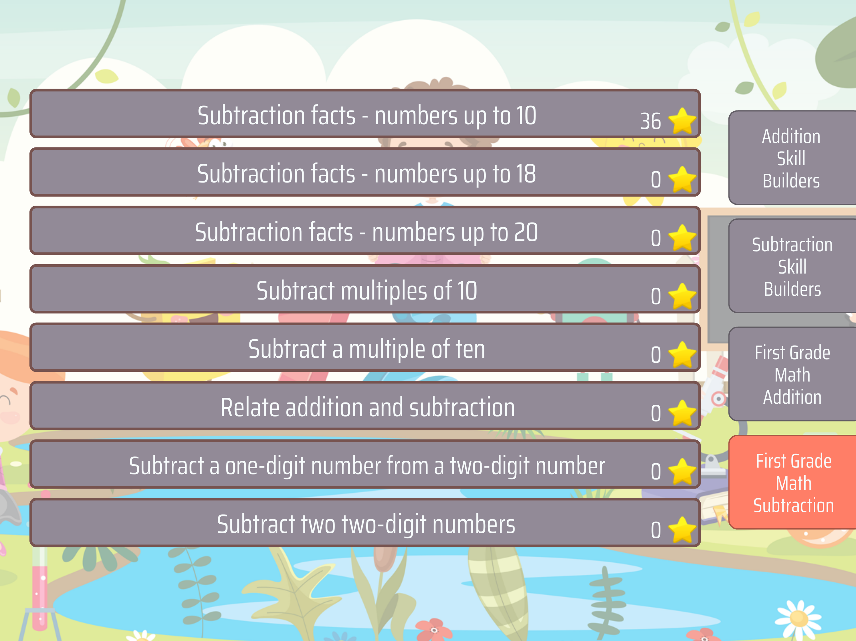 First Grade Math Trainer