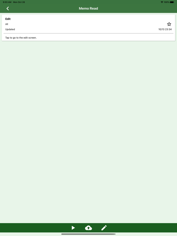 Speak Memo And Audio Text iPad screenshot 2 - Business app