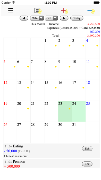Oh My Money ( Account book ) Screenshot