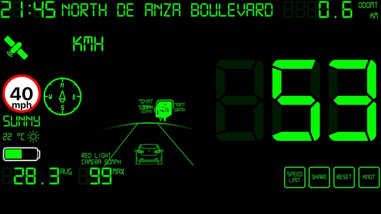 Speedmeter mph digital display screenshot-6