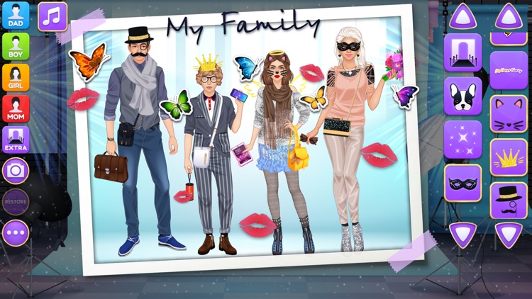 Superstar Family Dress Up Game