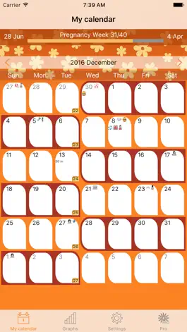 Game screenshot WomanLog Pregnancy Calendar mod apk