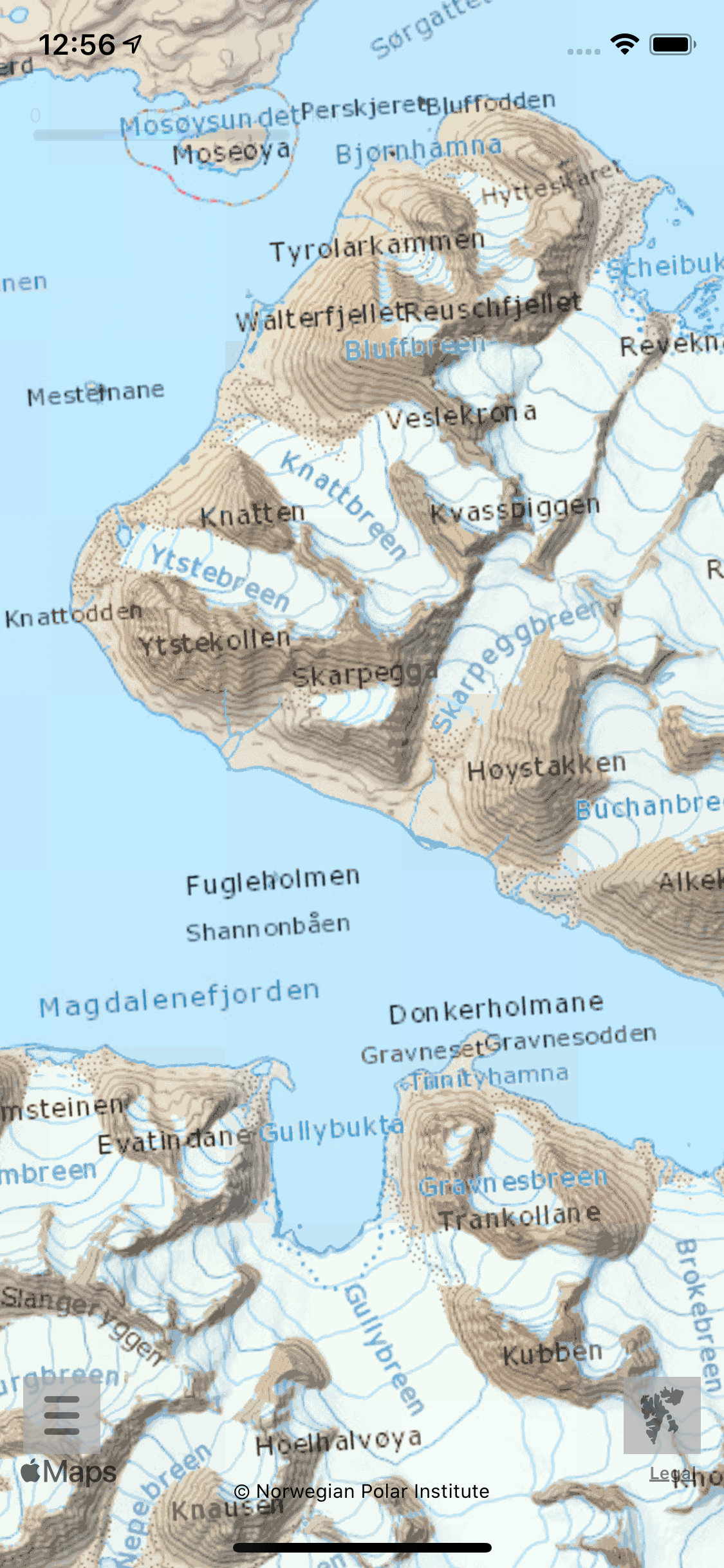 Here & there Svalbard 1:70000