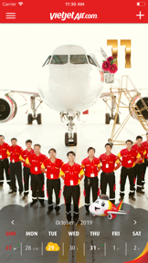 Vietjet Calendar screenshot