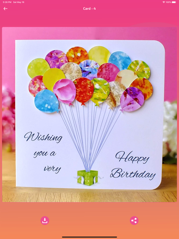 Birthday Photo Frames & Cards iPad screenshot 5 - Entertainment app