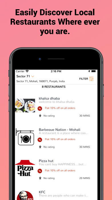 Screenshot #3 pour AppsRhino food Delivery