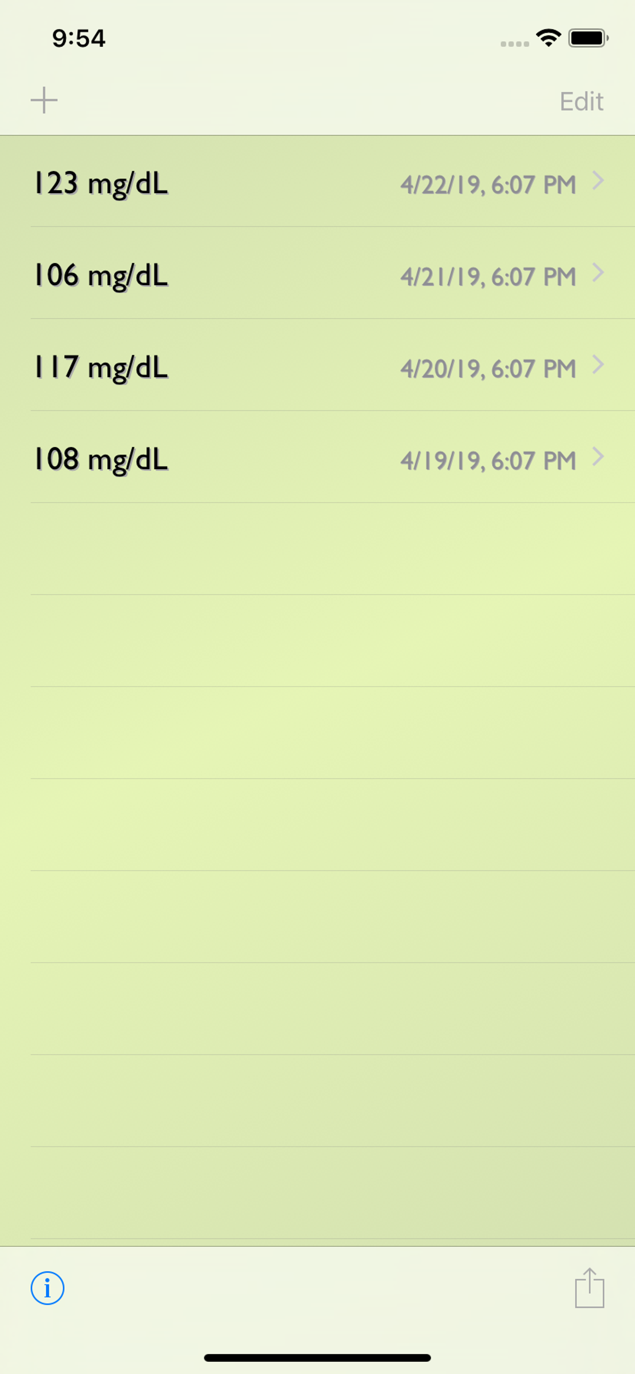Glucose Recorder