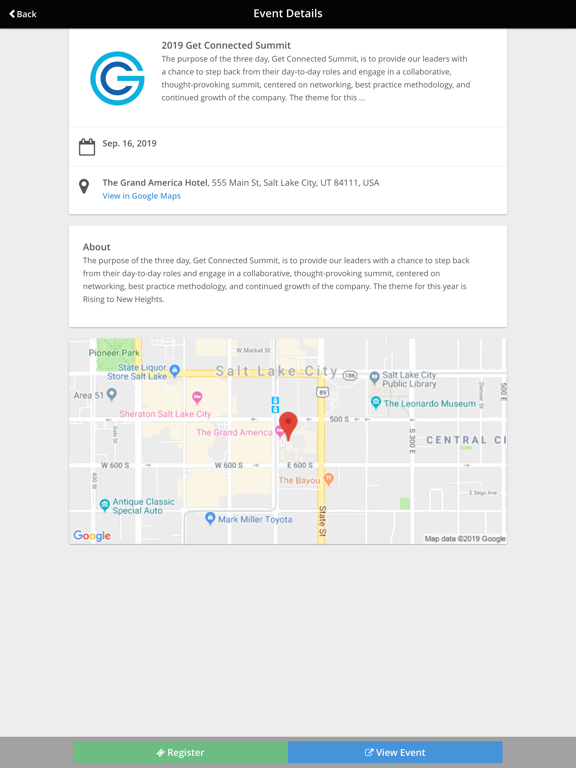 App screenshot