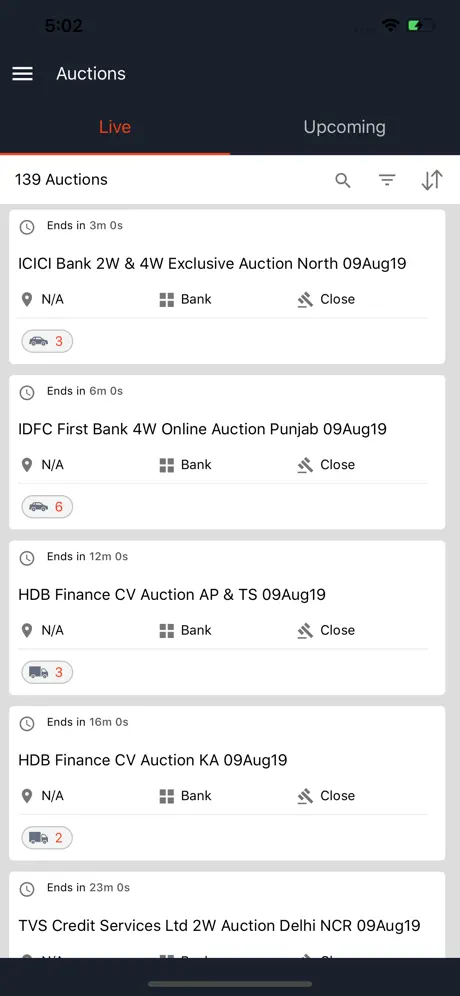 Auctions by CarDekho