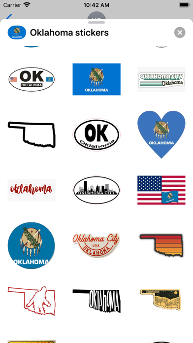 Screenshot #2 pour Oklahoma USA - emoji stickers