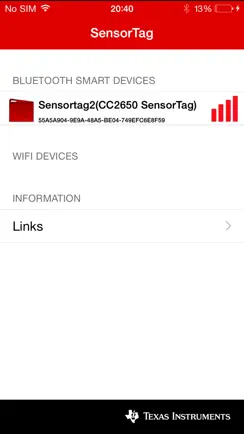 TI SensorTag iPhone image 1