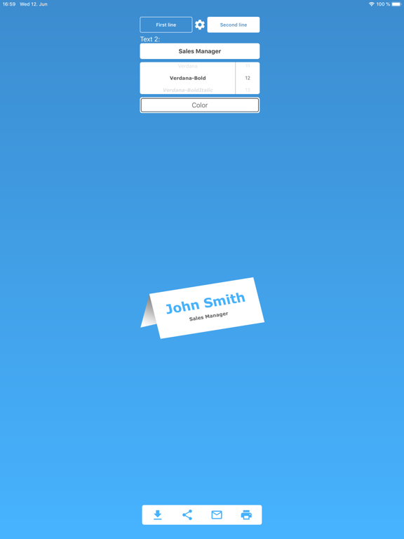 Nameplate iPad screenshot 5 - Photo & Video app