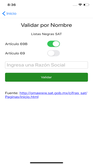 Screenshot #3 pour ValidaListasNegras