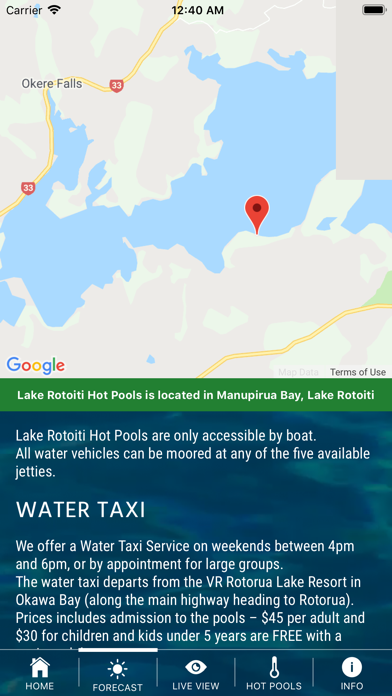 Lake Rotoiti Hot Pools iPhone screenshot
