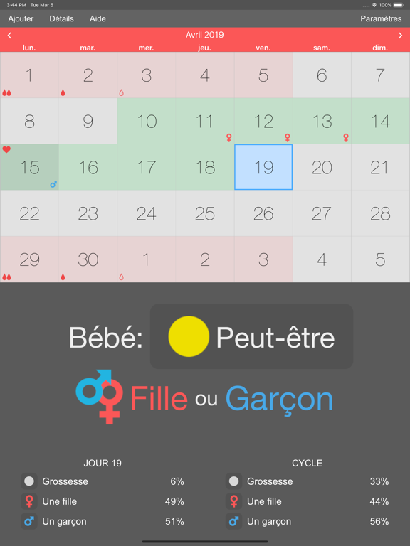 Screenshot #5 pour Calculer menstruels période