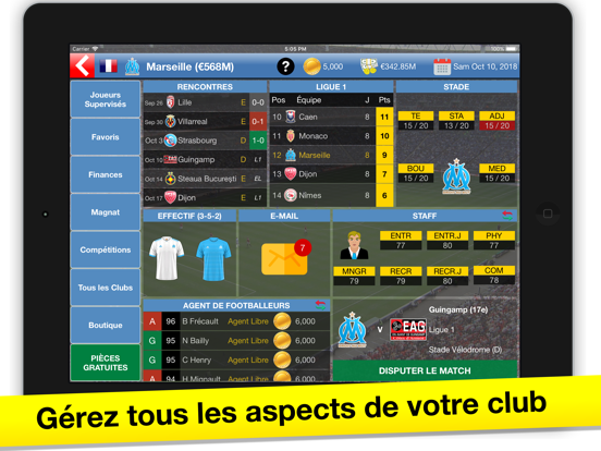 Screenshot #4 pour Magnat de Foot: jeu de soccer