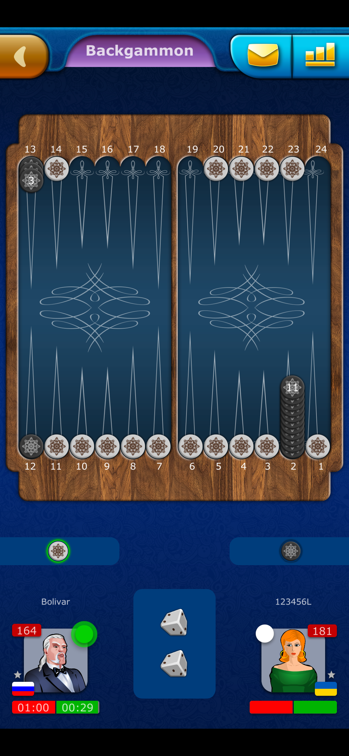 Online Backgammon LiveGames
