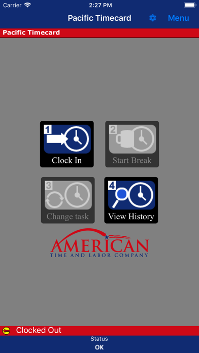 American Pacific Timecard Screenshot