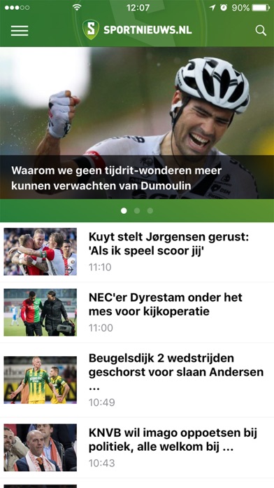 Screenshot #1 pour Sportnieuws.nl