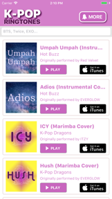 Kpop Ringtones for iPhone screenshot