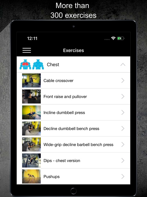 Workout Log & Fitness Tracker iPad screenshot