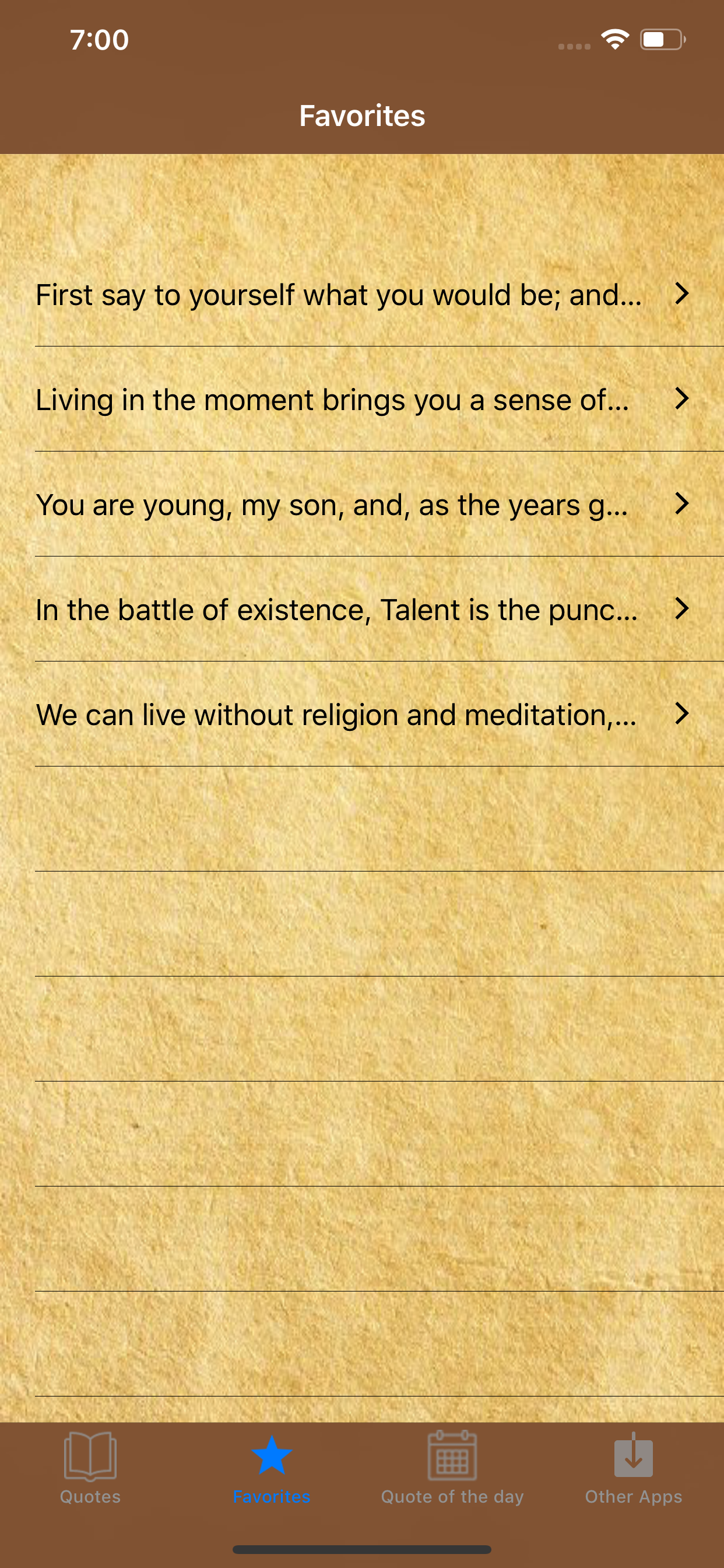 Quotes & Status in English