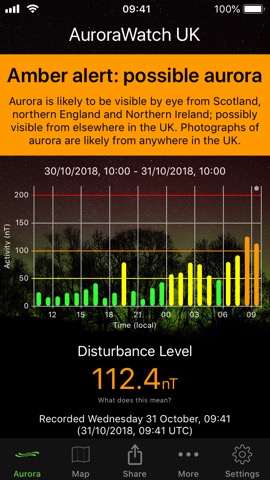 AuroraWatch UK Aurora Alertsのおすすめ画像1