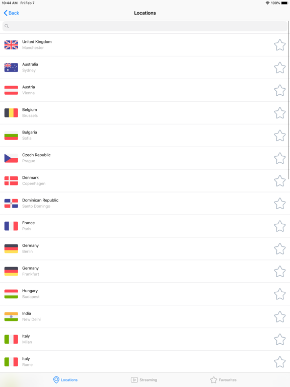 VPNCity iPad screenshot 4 - Utilities app