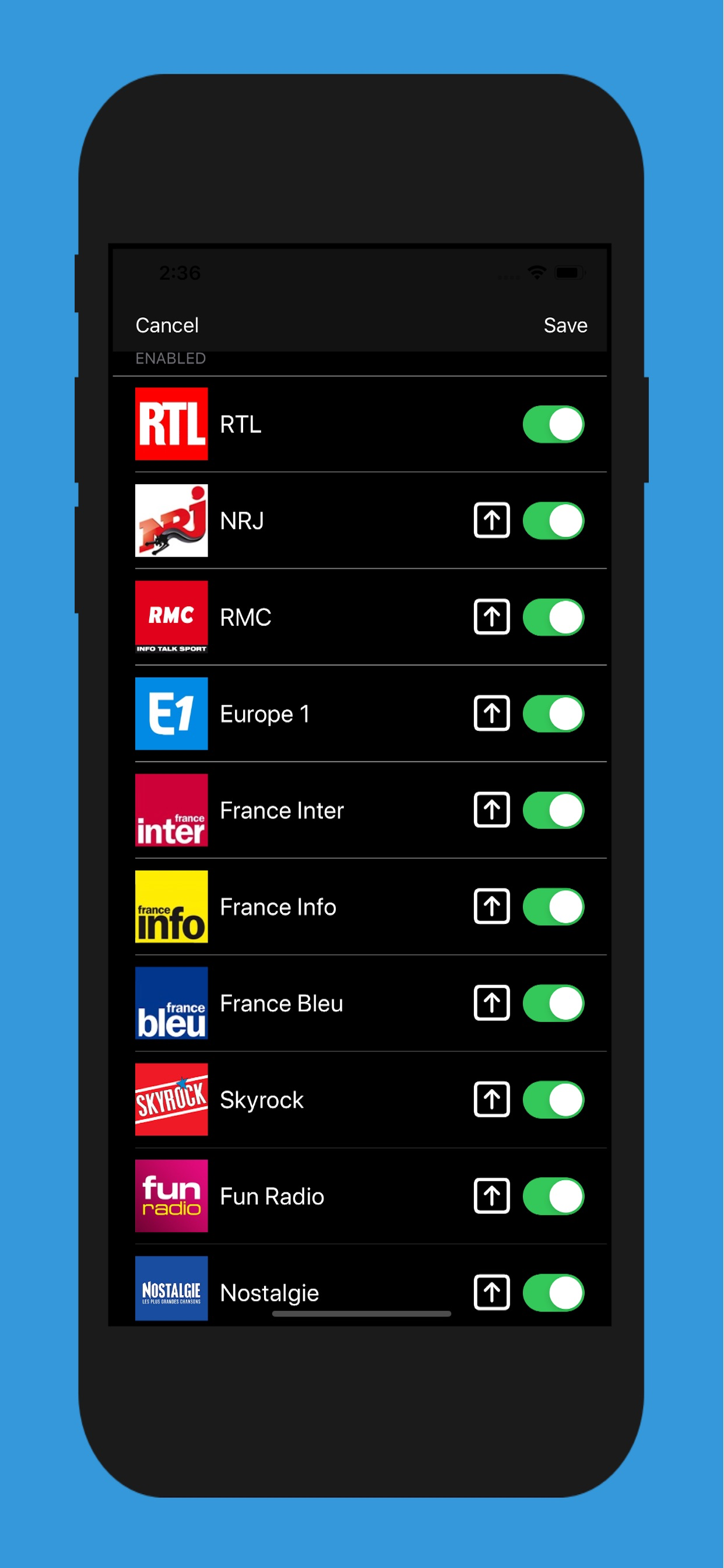 Radios FM: Top France screenshot 3