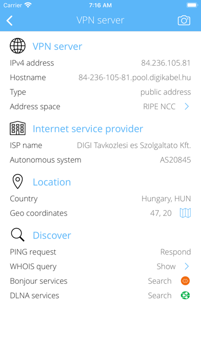 Screenshot #3 pour VPN Info