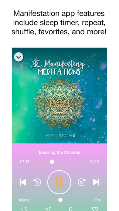 BE Manifesting Meditations Screenshot