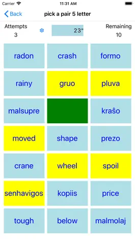 Game screenshot PickAPair Esperanto - English hack