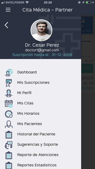 Cita Medica Partner Screenshot