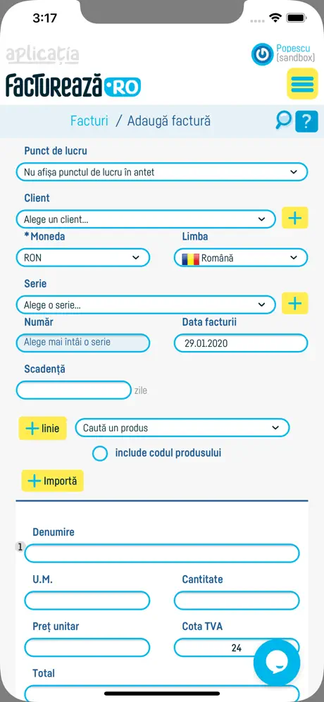 factureaza.ro app