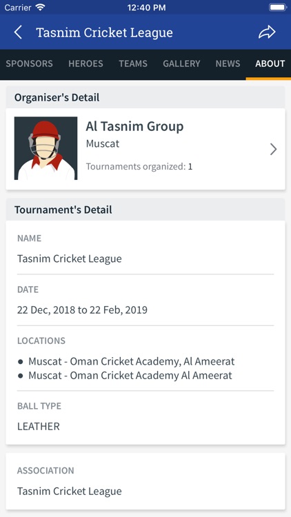 Tasnim Cricket League screenshot-5
