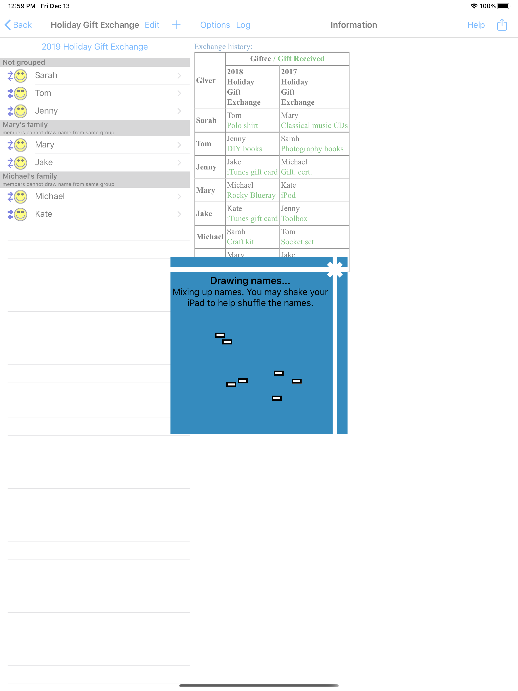 Gift Exchange Lite screenshot 7