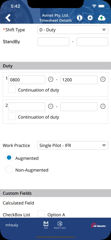 Air Maestro: Flight & Duty