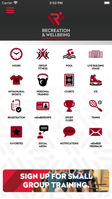 Recreation & Wellbeing Screenshot