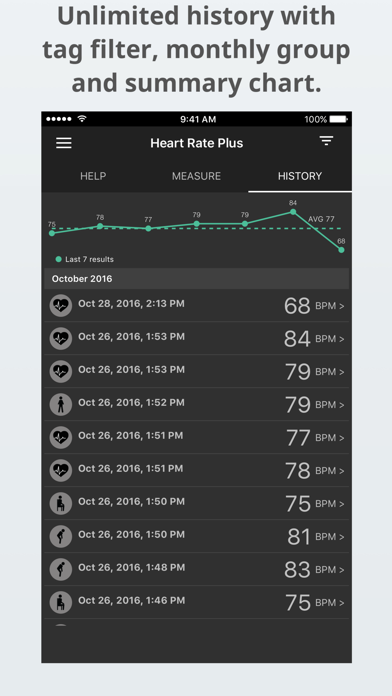 Heart Rate Plus - Pulse & Heart Rate Monitor PRO Screenshot 3