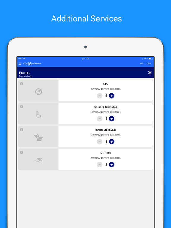 Carscombined iPad screenshot 8 - Travel app