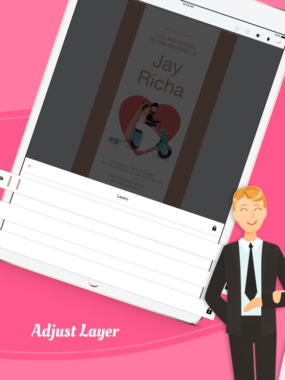 Wedding & Anniversary Card iPad screenshot