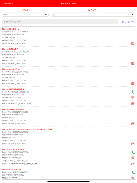OvalLite iPad screenshot