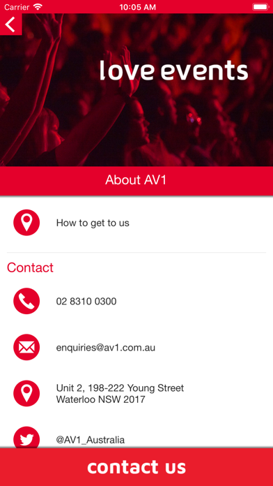 AV1 Events Screenshot