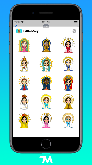 Screenshot 2 of Little Mary Stickers App