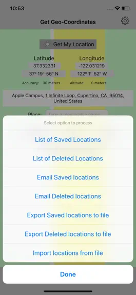 Game screenshot Get Geo-Coordinates hack