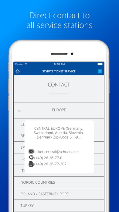 Schütz Ticket Service Screenshot