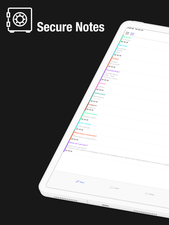 Screenshot #4 pour Secure note - good notes to go