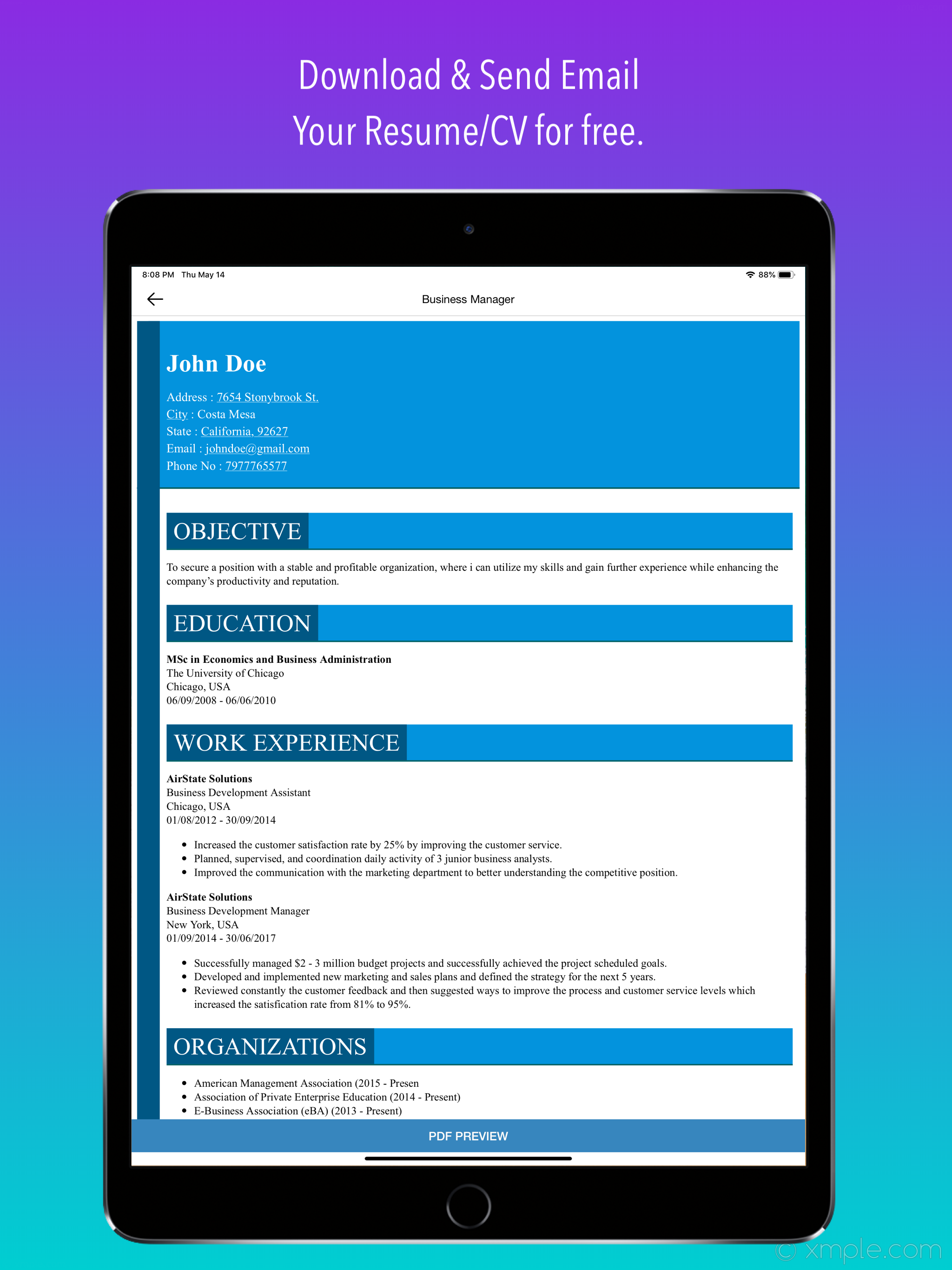 CV Builder - Resume & CV Maker