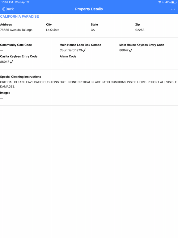 First Class Cleaning Service iPad screenshot 4 - Business app